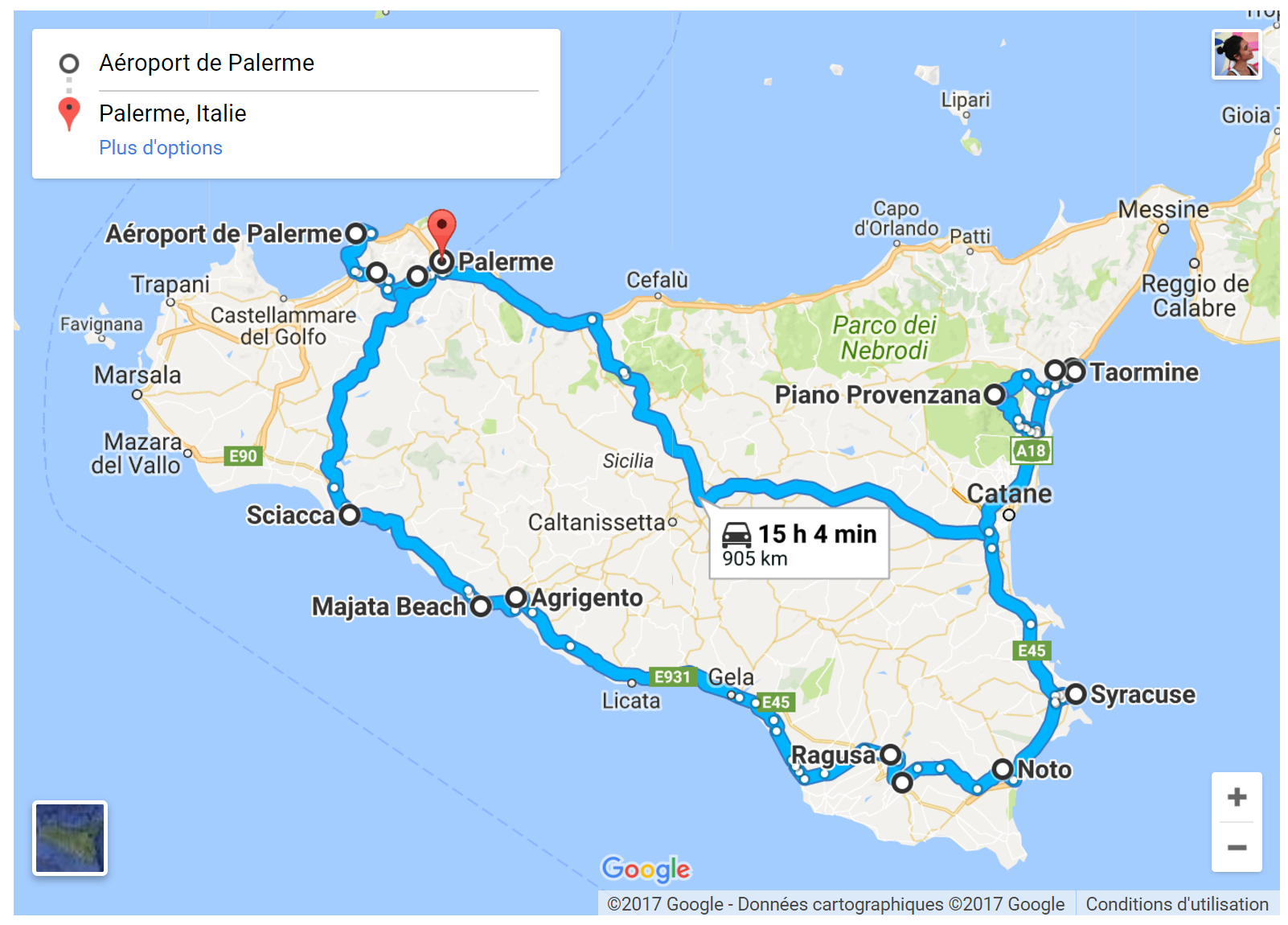 road trip sicile 7 jours